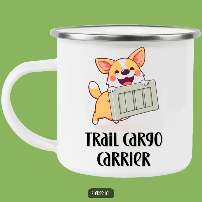 Funny Dog Camping Mug: Adventure & Assistance with Canine Spirit - Your Trail Funny Gift