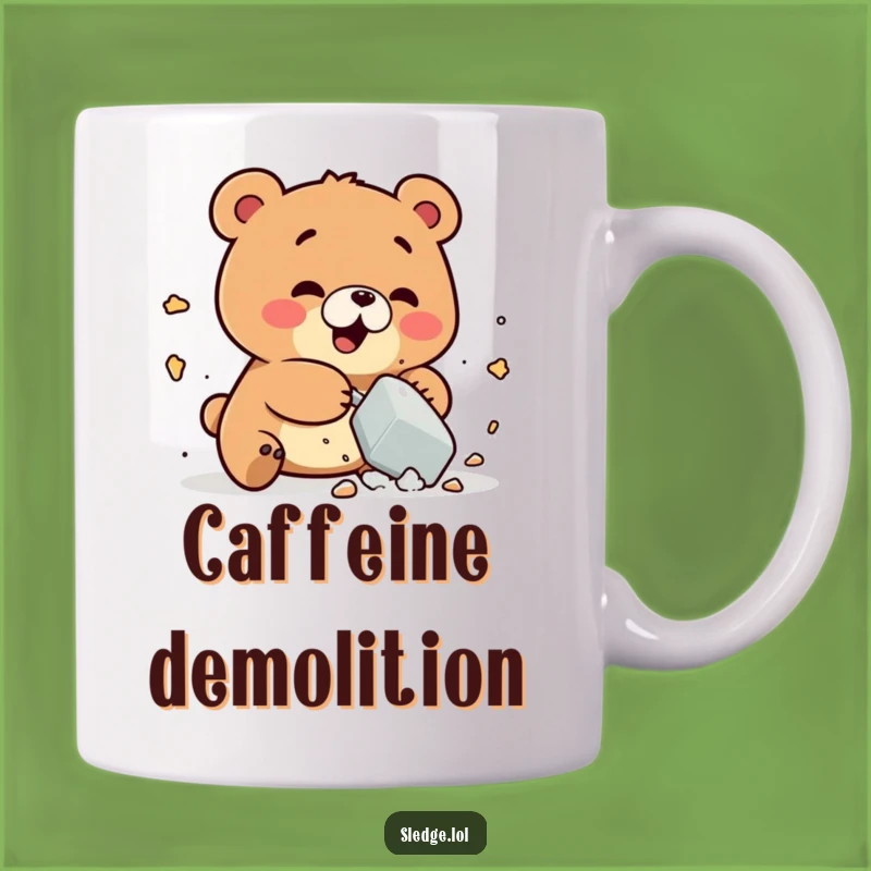 Funny Bear Smashing Mug: Whimsical Fun and Hilarious Moments with your Coffee