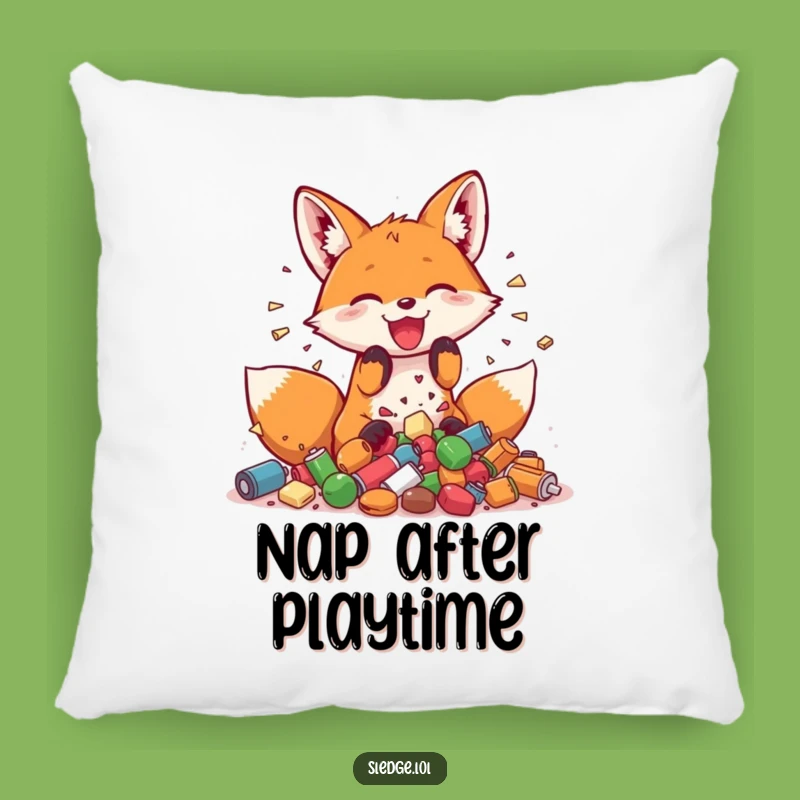Funny Fox Pillow: Cozy Playfulness, Joyful Smashing Comfort - A Huggable Funny Gift