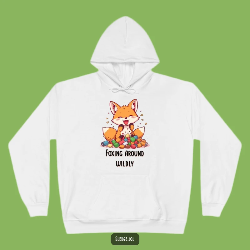 Funny Fox Hoodie: Cozy Playfulness, Joyful Smashing - Your Ultimate Funny Gift