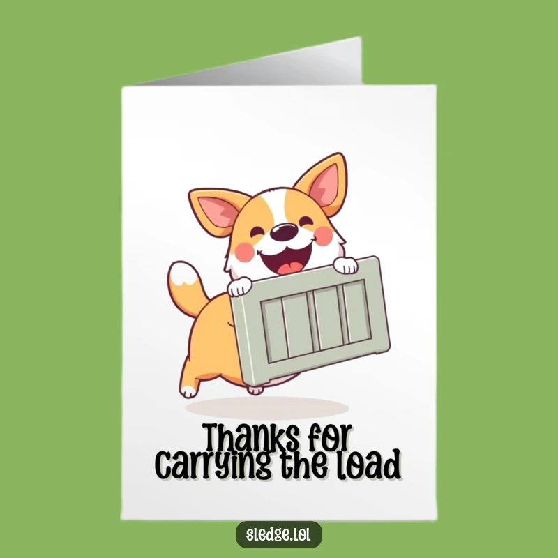 Free Printable Funny Dog Thank You Card - Grateful Push Downloadable Gift