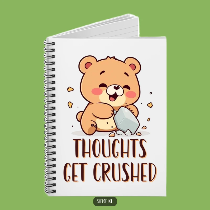 Funny Bear Smashing Notebook: Jot Down Ideas with Playful Chaos