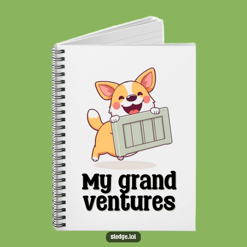 Funny Dog Notebook: Jot Down Ideas with Canine Enthusiasm - A Helper's Funny Gift