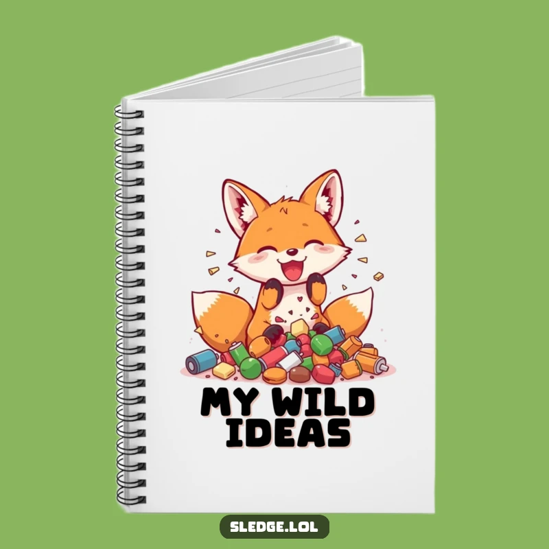 Funny Fox Notebook: Jot Down Ideas with Playful Smashing Flair - A Creative Funny Gift